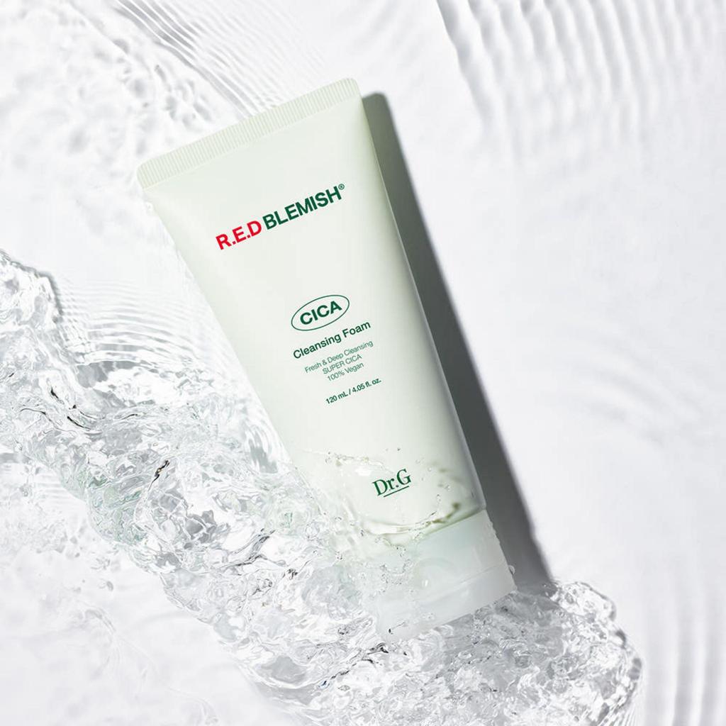 Dr.G R.E.D Blemish Cica Cleansing Foam Soothing Deep Clean Face Wash 120ml