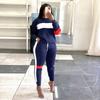 GMXIA Trajes de Pantalón Casual de Moda para Mujer con Manga Larga y Cuello Redondo