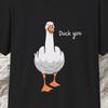Duck You Grafisch T-shirt, Sarcastische Humor Meme Unisex Tee