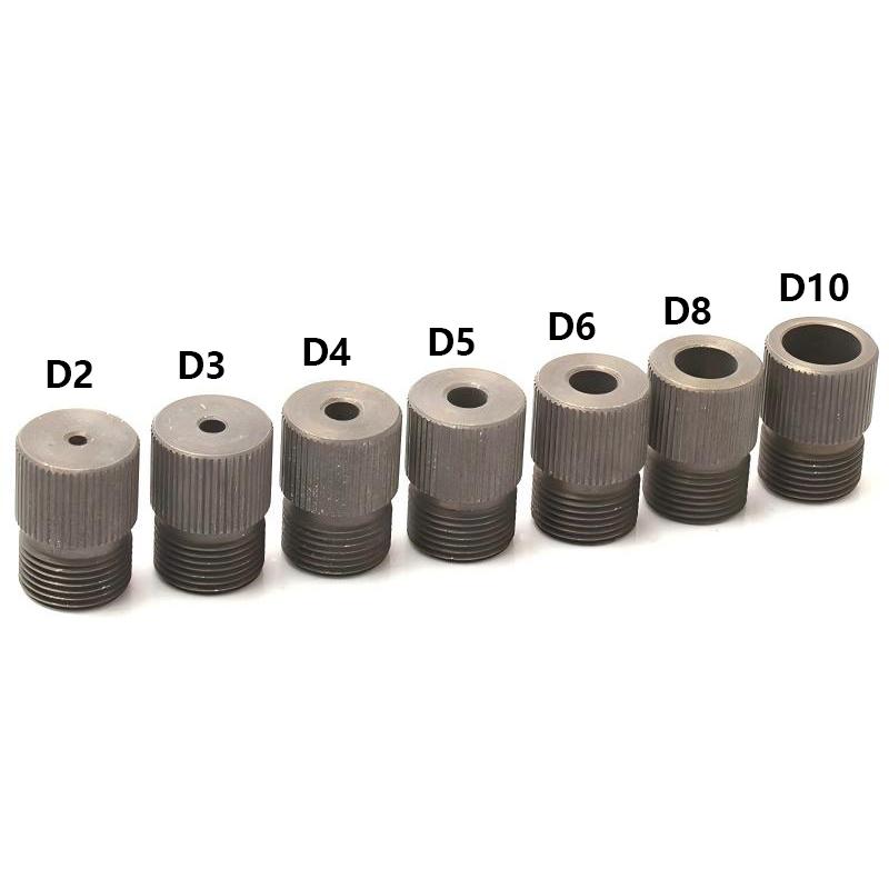 7Pcs Drill Sleeve Woodworking Drill Guide Bushing (M14x1) 2-10MM Steel For 3 In 1 Doweling Jig For Pocket Hole Jig
