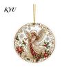 Office Holiday Decorations Christmas Acrylic Hanging Ornament, 2D Flat Double Side Printed Personalized Gifts Santa Snowman Pendant for Tree