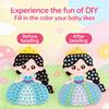 DIY Beads Pen Craft Kit Kids Art Set Princess Rainbow Patterns