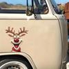 Car stickers, Christmas holiday reindeer car window stickers, side window and bumper Christmas reindeer decorative stickers 1PC