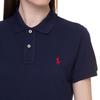 Polo Ralph Lauren Solid Color Pony Embroidered Polo Collar Straight Midi Short Sleeve Dress Women dresses 211780107-003