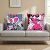 H-Helluva Boss CARTOON Cushion Cover Multi-Scene Pillow Cover for Home & Car - Reversible, Soft & Durable for Daily Use
