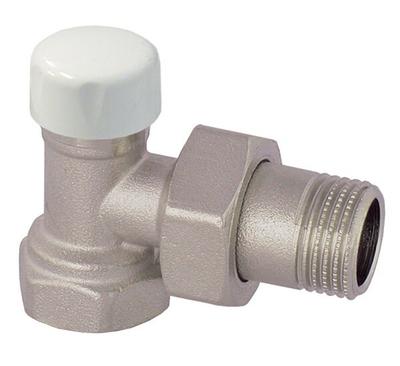 Return Valve, DN 15 - 1/2, Angle, Nickel-plated