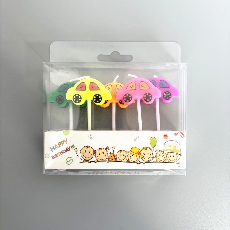 Creative Cartoon Birthday Candles for Kids' First Birthday - Cute, Small Cake Decorations
