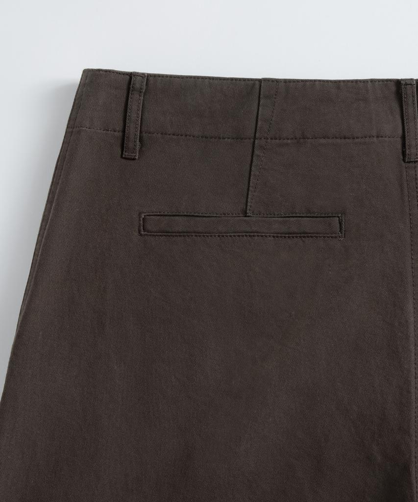 BRENSON Fine Washed Straight Chino Pants (Brown)