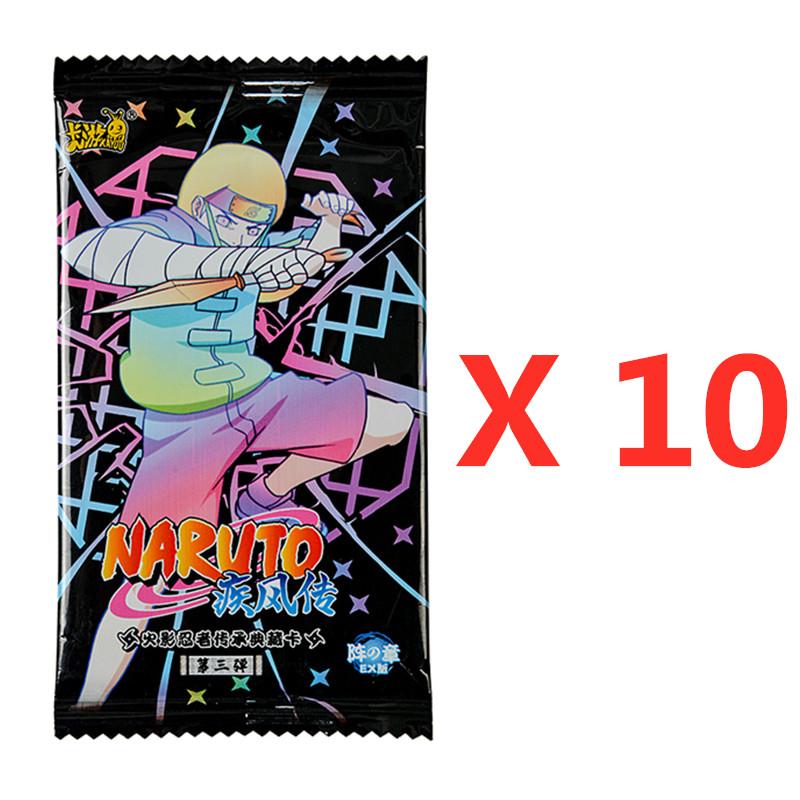 Naruto Cards Uzumaki Sasuke Ninja Game Collection Rare Cards Box Flash Cards Toys For Children Christmas Gift