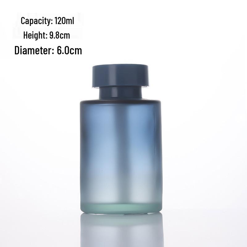 120ml Gradient Frosted Glass Aromatherapy Essential Oil Diffuser Bottle