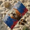 Flag of Russian Towel Soft Lightweight Anti-Sand Large Beach Towel Quick-Drying Bath Sports Family