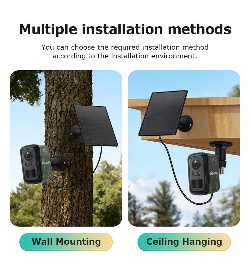 4G Wireless HD Outdoor Camera: Low-Power, Full-Color Night Vision, Camouflage Design