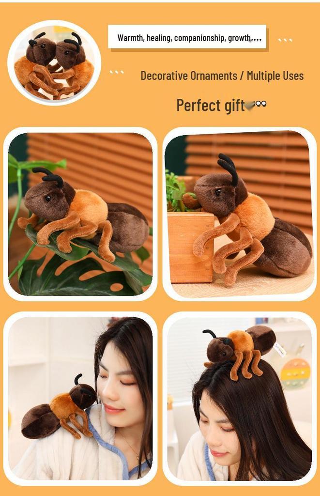 Adorable Sleepy Ant Plush Toy - Soothing Stuffed Animal Doll for Kindergarten
