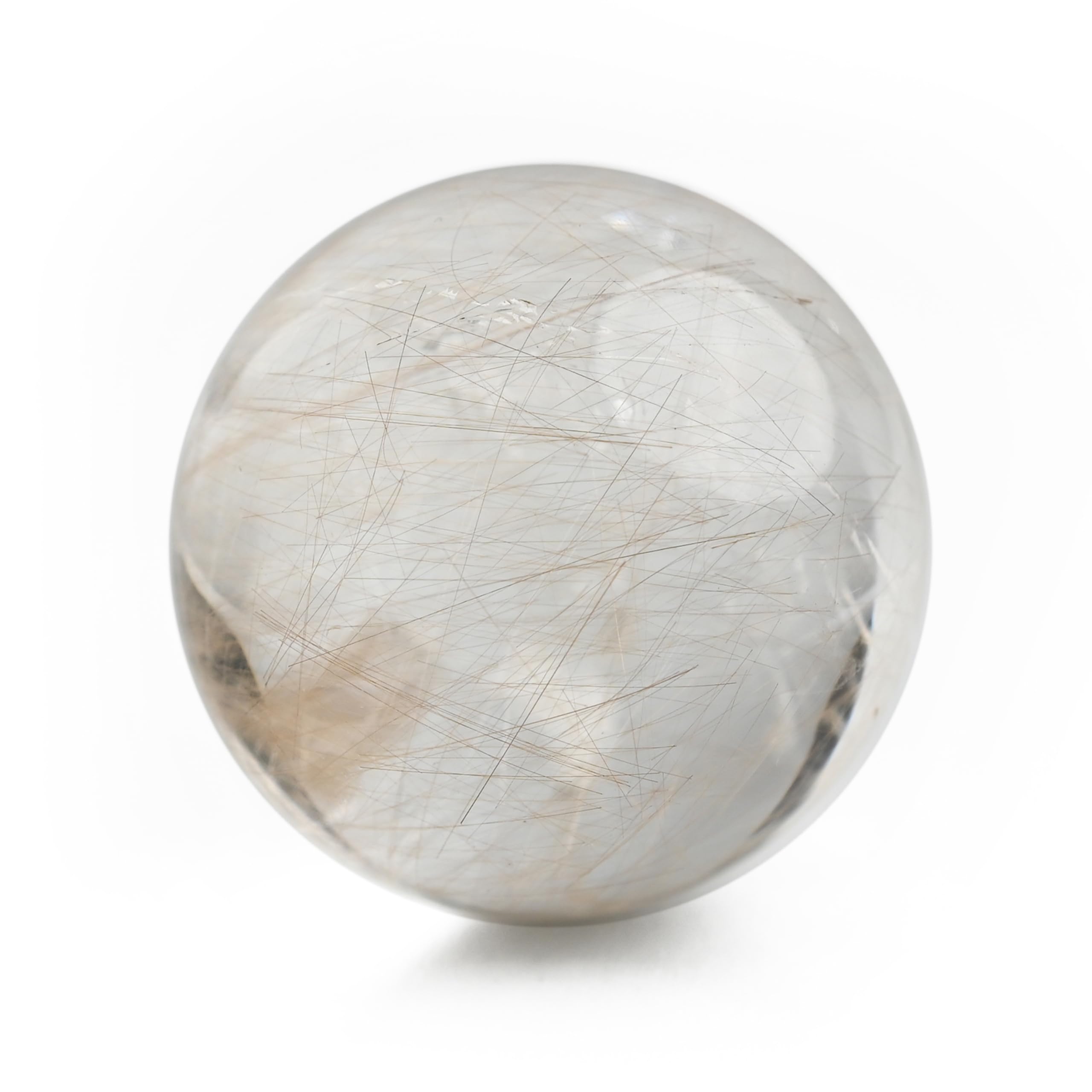 

Eigado Rutilated Quartz Gold Natural Natural Power Good Luck in and Overall Good Sphere, Rutilated, 43mm, Quartz, Stone, Stone, Career, Money, золотий