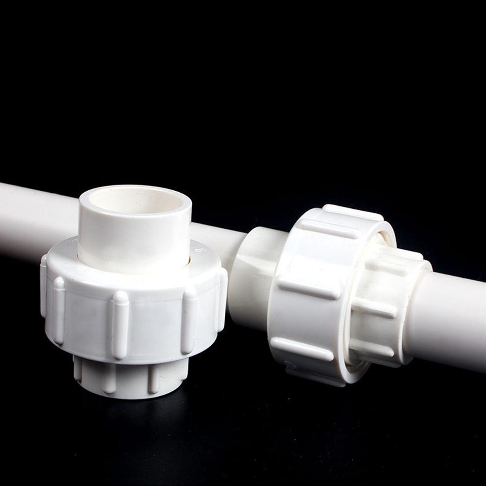White Inner Diameter 20/25mm PVC Union Connector Garden Agriculture Irrigation Water Pipe Fittings Aquarium Fish Tank Tube Joint