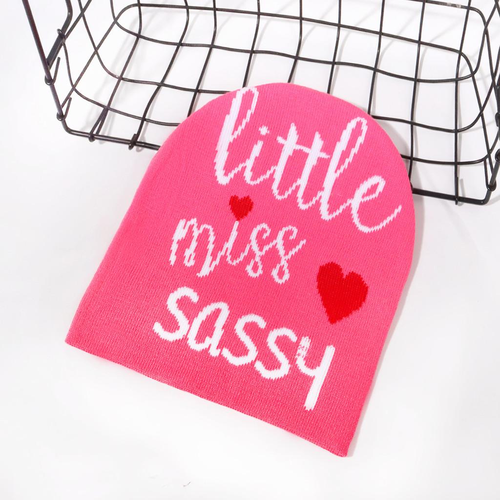 Knit Simple Letter Hat With Thermal Function For Daily Use Supplies Decoration