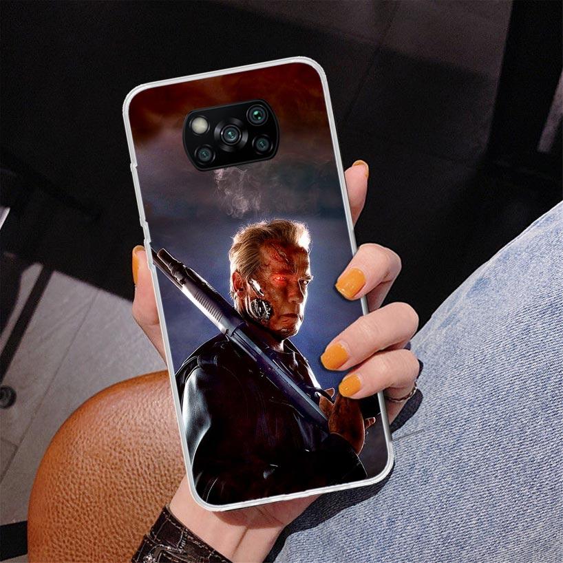 Arnold Schwarzenegger Terminator Phone Case For Xiaomi Poco X7 X6 X5 Pro F7 Ultra Redmi 15C 15 13C 13 12C 12 10 10A 10C 9 9A 9C