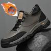 Fashion Men Casual Leather Shoes Classic Quality Anti-slip Wearable Large Size Climbing Shoes Outdoor Sneakers Trekking Leather Footwear