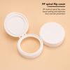 50/80/100g White Empty Plastic Flip-Top Container Refillable Bottle With Hand Pulled Mat And Spoon Face Cream Jar Cosmetic Box