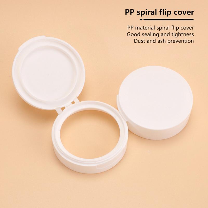 50/80/100g White Empty Plastic Flip-Top Container Refillable Bottle With Hand Pulled Mat And Spoon Face Cream Jar Cosmetic Box