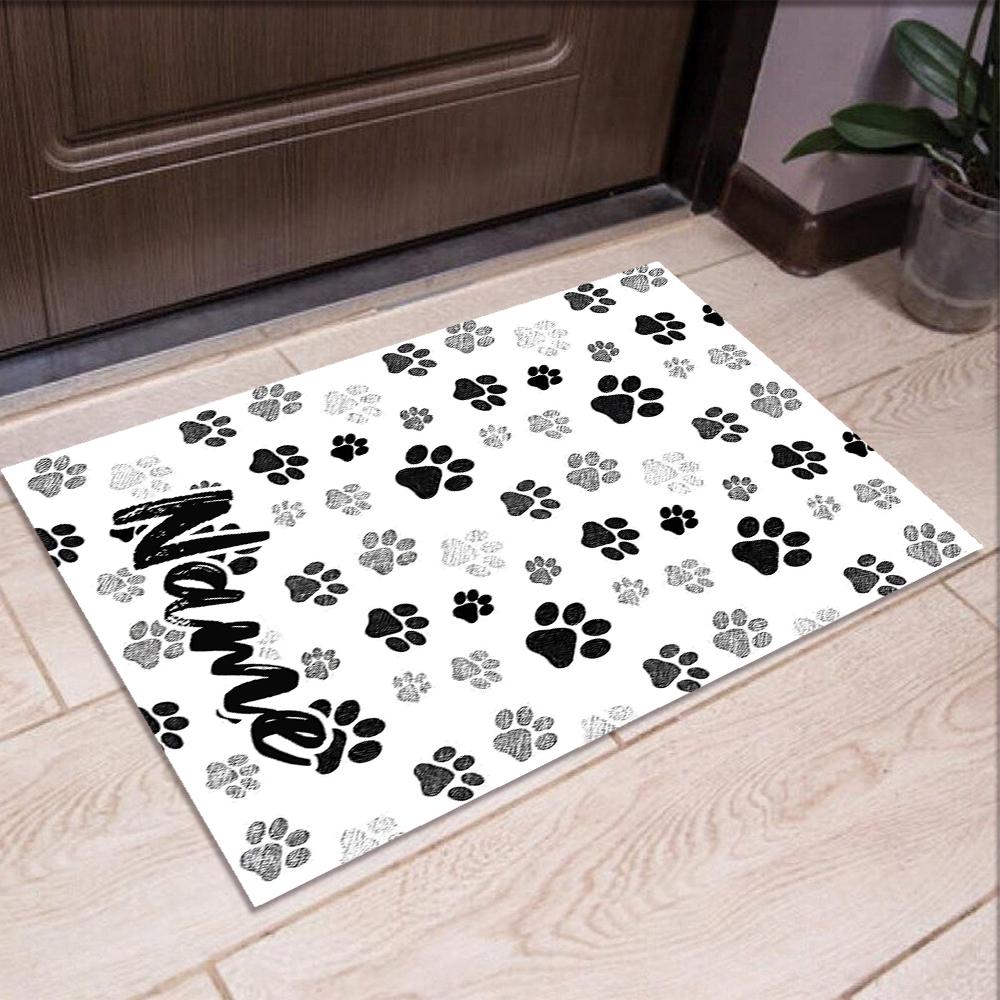 Custom Name Dog Printed Carpet,Rug for Office Chair Living Room Bedroom Kitchen Room Decor Gifts.