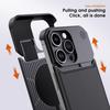 For iPhone 13 Pro Max Magnetic Case Leather+Aluminium Alloy Borderless Aromatherapy Phone Cover