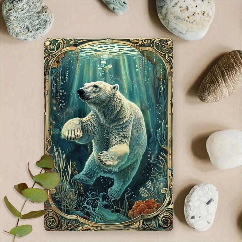 Retro Metal Wall Art Decor for Living Room Garage Garden
