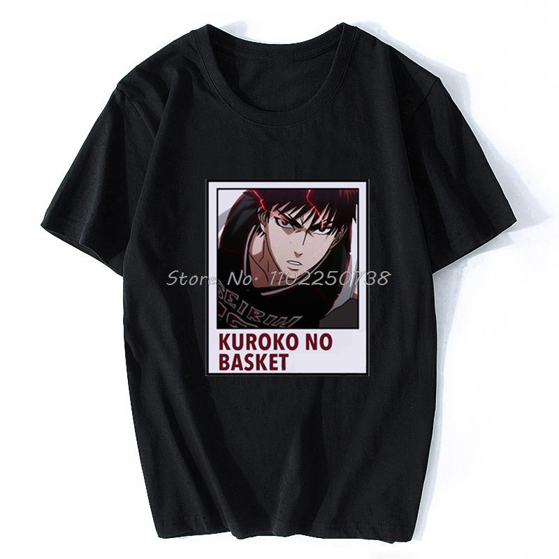 Japan  Anime Kuroko No Basket Funny Print T Shirt Men Harajuku Manga Summer Tops Causal Basketball Cartoon Tee Anime Shirt