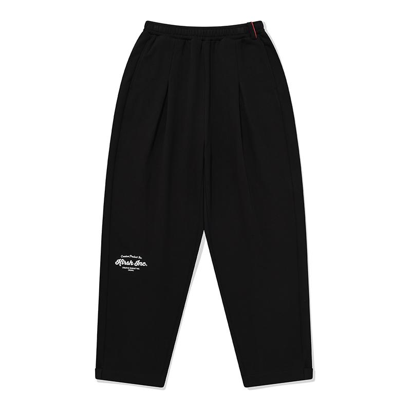 KIRSH Unisex Heavyweight Tuck Point Sweatpants [Black]