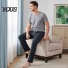 Relaxed Fit Joggers for Spring Men Loose Sweatpants, Straight Leg Joggers, Drawstring Waist Athletic Sweatpants Home Trousers Gym Workout, Casual
