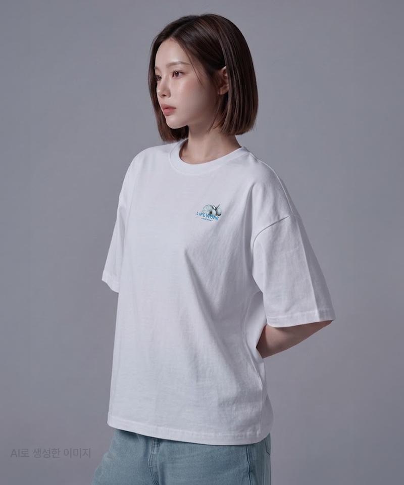LIFEWORK Women'S) Cocktail Oversized Short Sleeve T-Shirt