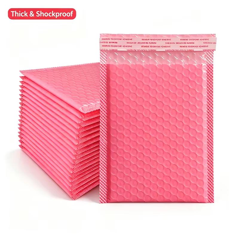 20Pcs Multicolor Self-Adhesive Thick Bubble Mailers Waterproof Shockproof For Small Business Shipping Packaging