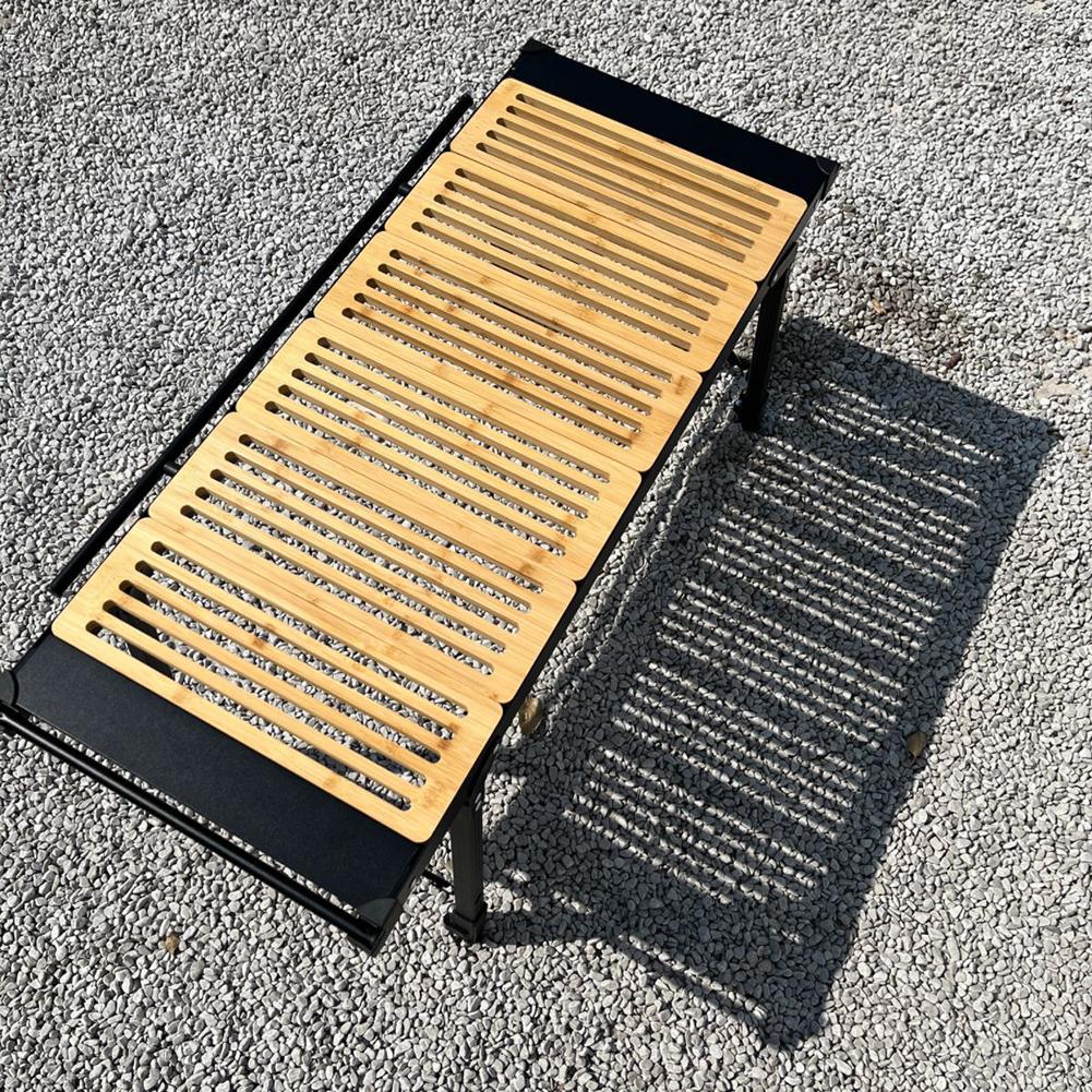 2Pcs Bamboo Tea Tray & Storage Bag Large Tea Serving Tray Portable Cutting Board for Serving Wood Decorative Table Cup Storage