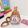 Toddler Baby Three Cartoon Crossbody Bag Pattern Breathable Fabric Outings Daily