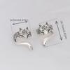 Pair Original Hip-hop Cute Fox No Piercing Ear Bone Clips Earrings No Fading, No Allergies, Fashion Jewelry
