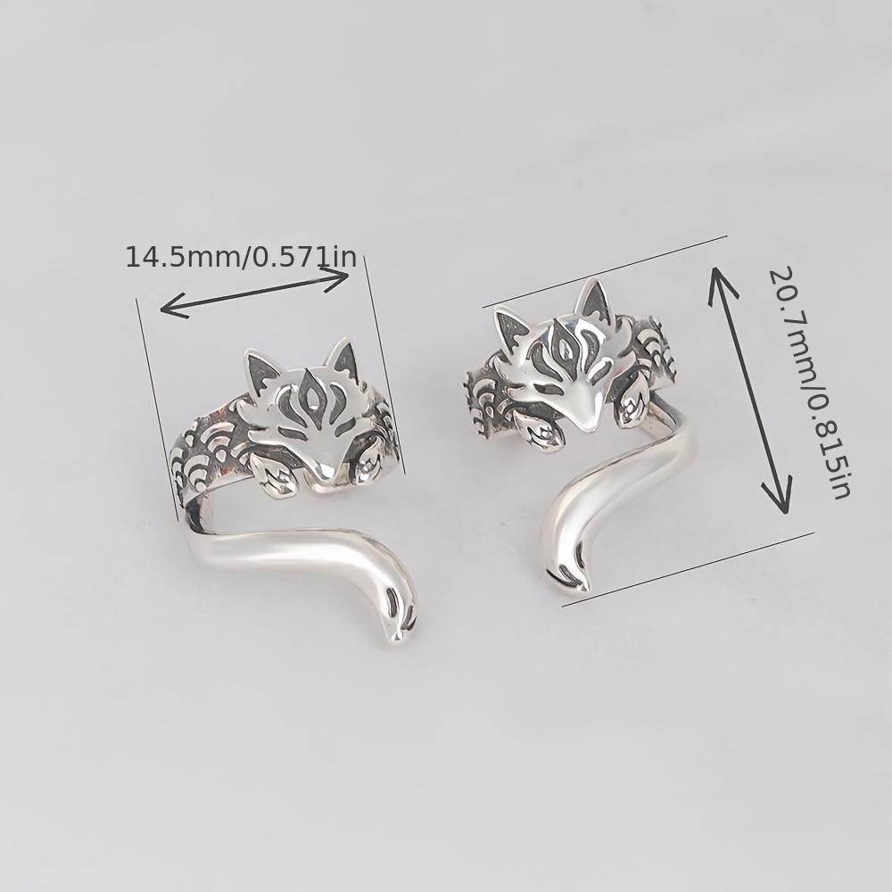 Pair Original Hip-hop Cute Fox No Piercing Ear Bone Clips Earrings No Fading, No Allergies, Fashion Jewelry
