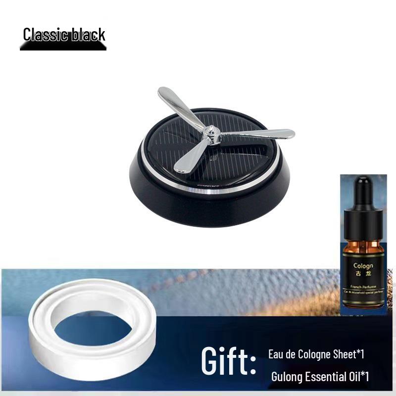 Intelligent Rotating Solar Car Aroma Ornamen: Long-lasting Deodorizing Alloy