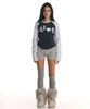 Kimseupeulesikoteunmakes Bumpy Kiss Raglan Long Sleeve T-Shirt Grey (Navy)