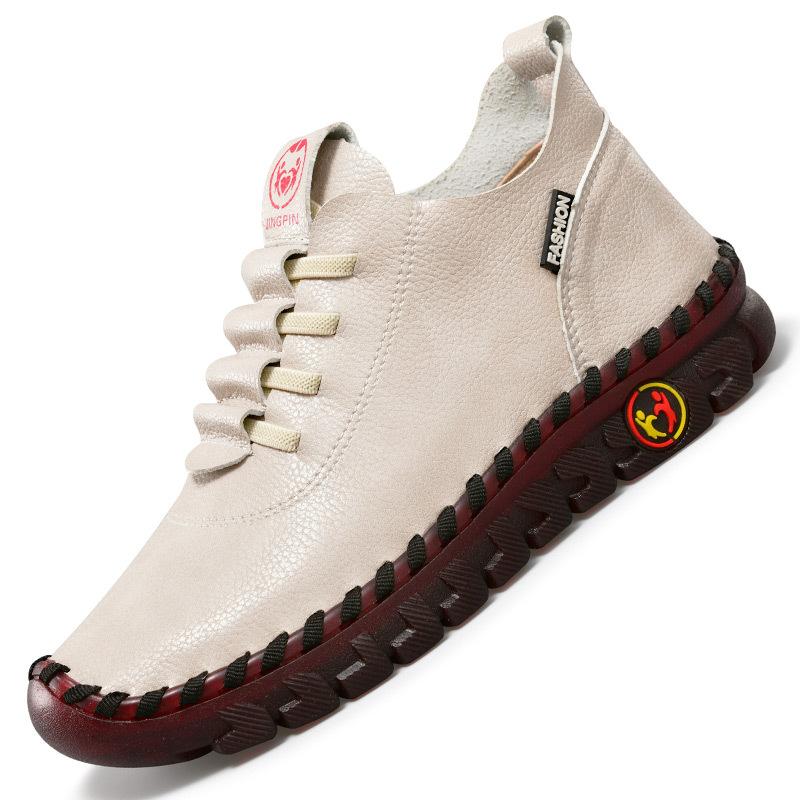 Handmade beef tendon soft-soled mother shoes women's independent station flat-soled single shoes casual