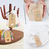 24Set Angel Pendants, Keychain with Organza Pouch and Kraft Paper Pendant for Wedding,Party,Christmas,Thank You Gift,Christening