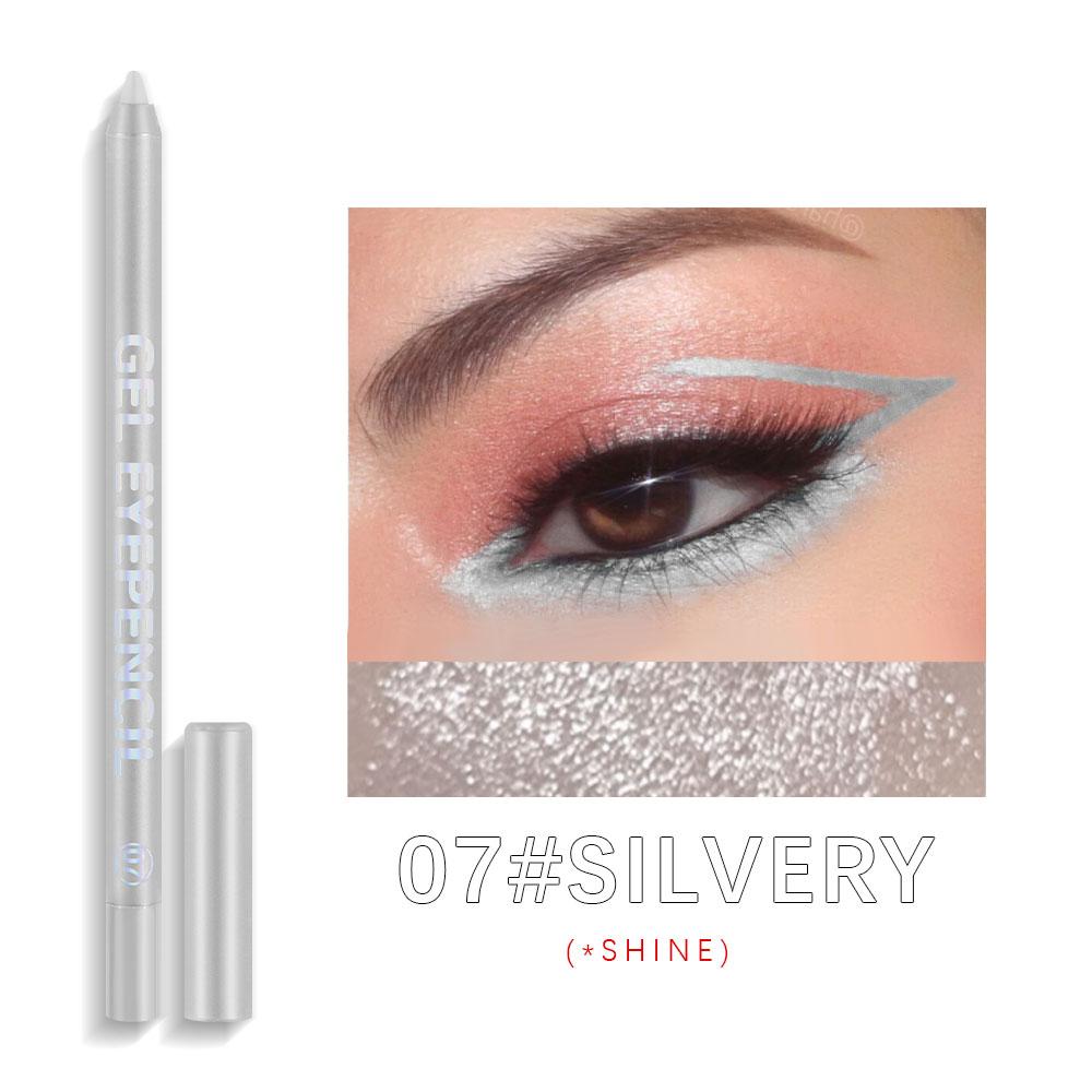 Eyeliner Pencil Easy-Colored Waterproof Sweat-Proof Non-Smudge Beginner Color Eyeliner Waterproof Non-Smudge Pseudo-Fine