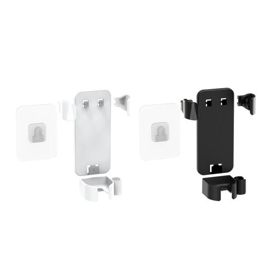 Wall-Mounted Storage Rack Easy Access Design Adjustable Size Punching Free Storage Shelf Bathroom Bedroom Organizer