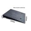 Rubber-Plastic Car Ramp: Slope Mat, Curb Edge, Uphill Climb, Triangle Speed Bump