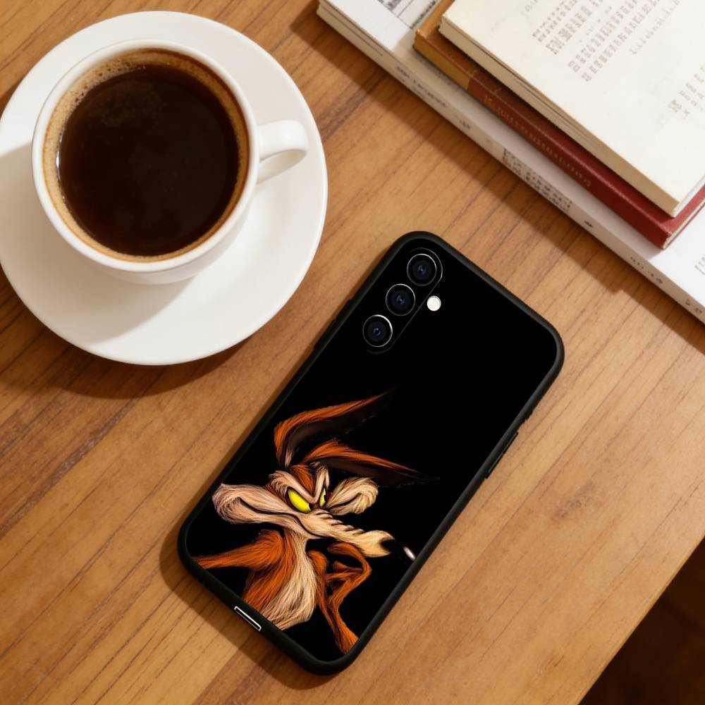 Road Runner W-Willy C-Coyote Phone Case For Samsung Galaxy A73,A72,A71,A70,A53,A52,A51,Others Soft Black Cover Samsung a70