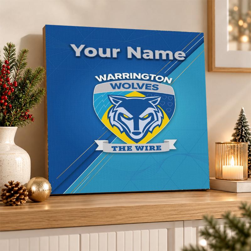 Warrington Wolves Custom Name Text 5D Diamond Painting Kit DIY Full Drill Diamond Art Decoration