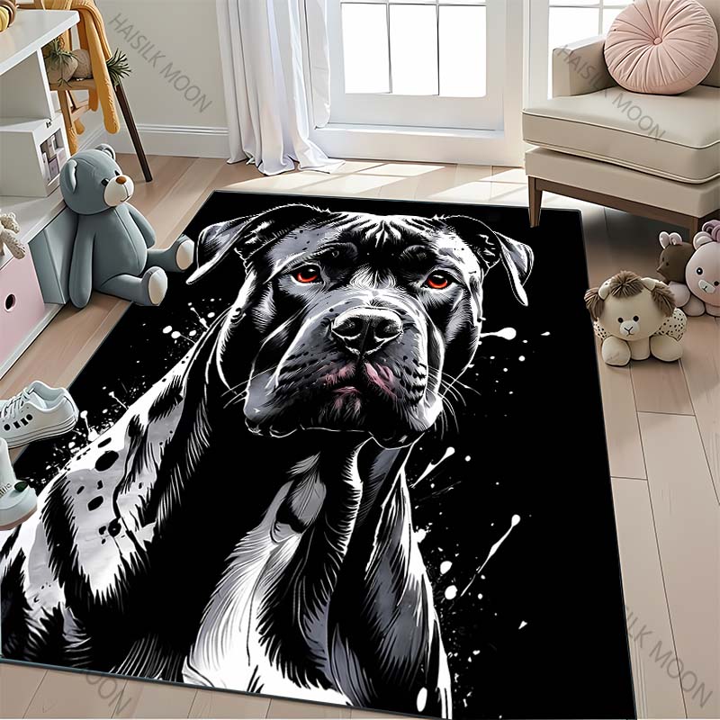 3D Printing ABKC Room Decor Black Carpet Soft Rugs for Dining Living Room Playroom Floor Decor Non-slip Mats Next Day Shipping