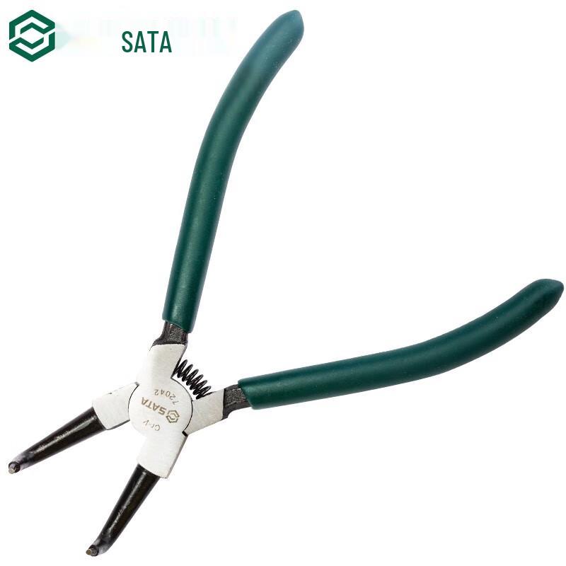 SATA 72042 German-Style Internal Bent Circlip Pliers 7 inch