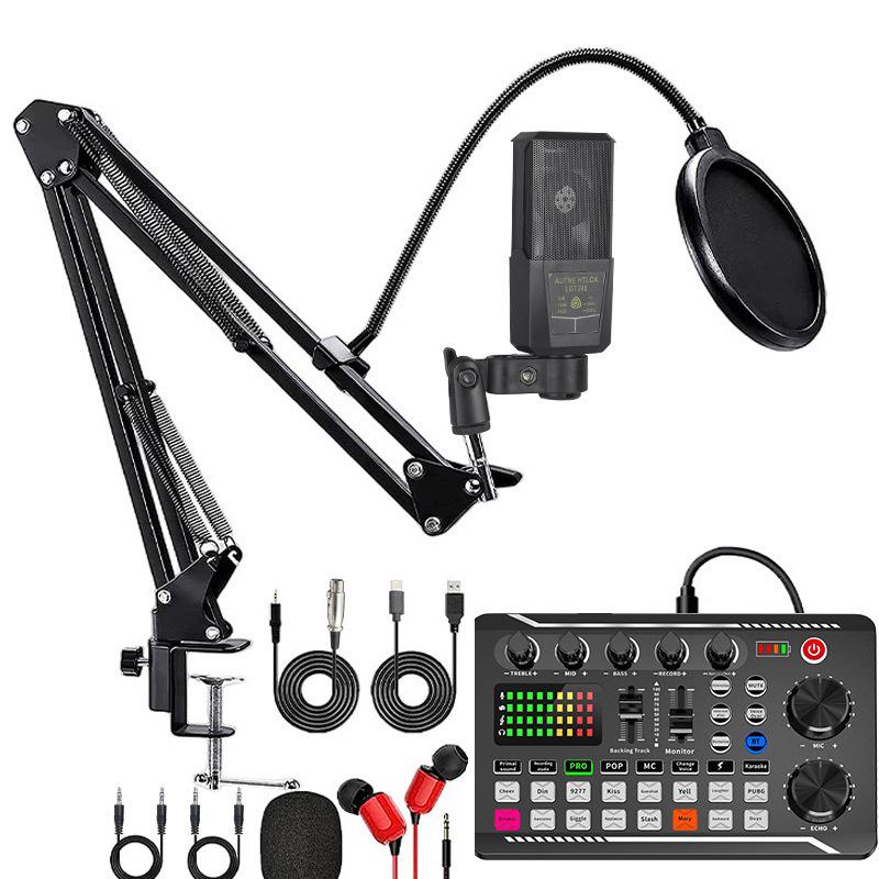F998 Live Sound Card & BM800 Condenser Microphone Set for Karaoke