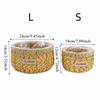 Plant Display Rustic Woven Flower Basket Plastic Sturdy Succulent Container Handcrafted Decorative Flower Shop Pots Home Decor