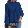 Women's Autumn Winter Sweater: Long Sleeve Mid Neck Slim Fit Base Layer Round Neck Pullover Luxurious Relaxed-fit Slimming and Versatile Top